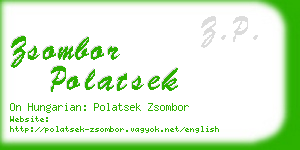 zsombor polatsek business card